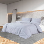 Vidaxl dekbedovertrekset 135x200 cm katoen grijs