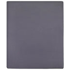 Vidaxl hoeslakens 2 st jersey 160x200 cm katoen antracietkleurig