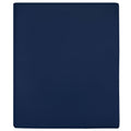 Vidaxl hoeslaken jersey 180x200 cm katoen marineblauw