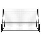 Vidaxl voetbalrebounder voetbaldoel 2-in-1 202x104x120 cm staal