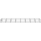 VidaXL Hondenkennel 8 m² staal zwart