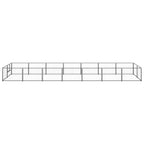 VidaXL Hondenkennel 14 m² staal zwart