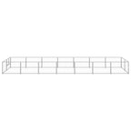 VidaXL Hondenkennel 14 m² staal zilverkleurig