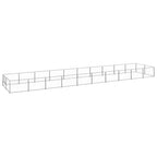 VidaXL Hondenkennel 20 m² staal zilverkleurig