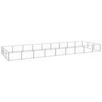 VidaXL Hondenkennel 27 m² staal zilverkleurig