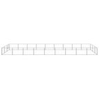 VidaXL Hondenkennel 27 m² staal zilverkleurig