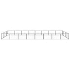 VidaXL Hondenkennel 32 m² staal zwart