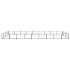 VidaXL Hondenkennel 36 m² staal zwart