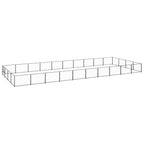 VidaXL Hondenkennel 40 m² staal zwart