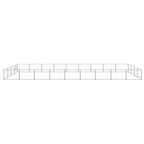 VidaXL Hondenkennel 36 m² staal zilverkleurig