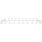 VidaXL Hondenkennel 45 m² staal zilverkleurig