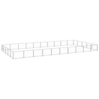 VidaXL Hondenkennel 50 m² staal zilverkleurig