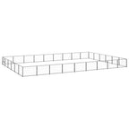 VidaXL Hondenkennel 54 m² staal zwart