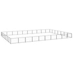 VidaXL Hondenkennel 70 m² staal zwart