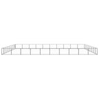 VidaXL Hondenkennel 80 m² staal zwart