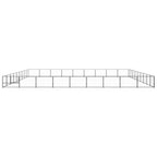 VidaXL Hondenkennel 81 m² staal zwart