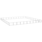 VidaXL Hondenkennel 100 m² staal zilverkleurig
