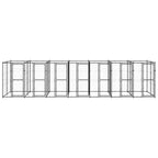 VidaXL Hondenkennel 16,94 m² staal