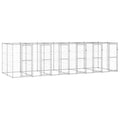 VidaXL Hondenkennel 14,52 m² gegalvaniseerd staal