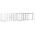 VidaXL Hondenkennel 19,36 m² gegalvaniseerd staal