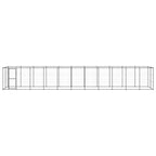 VidaXL Hondenkennel 26,62 m² staal