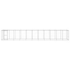 VidaXL Hondenkennel met dak 26,62 m² gegalvaniseerd staal