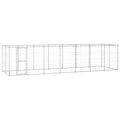 VidaXL Hondenkennel 16,94 m² gegalvaniseerd staal