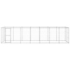 VidaXL Hondenkennel 16,94 m² gegalvaniseerd staal