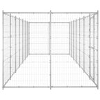VidaXL Hondenkennel 16,94 m² gegalvaniseerd staal
