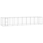 VidaXL Hondenkennel 21,78 m² gegalvaniseerd staal