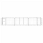 VidaXL Hondenkennel 21,78 m² gegalvaniseerd staal