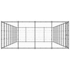 VidaXL Hondenkennel 43,56 m² staal