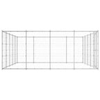 VidaXL Hondenkennel 24,2 m² gegalvaniseerd staal