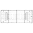 VidaXL Hondenkennel 43,56 m² gegalvaniseerd staal
