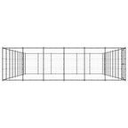 VidaXL Hondenkennel 65,34 m² staal