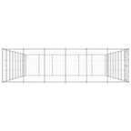 VidaXL Hondenkennel 65,34 m² gegalvaniseerd staal