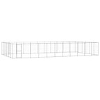 VidaXL Hondenkennel 79,86 m² gegalvaniseerd staal