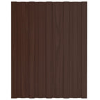 VidaXL Dakpanelen 36 st 60x45 cm gegalvaniseerd staal bruin