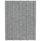 VidaXL Dakpanelen 12 st 60x45 cm gegalvaniseerd staal zilverkleurig