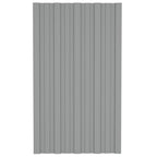 VidaXL Dakpanelen 36 st 80x45 cm gegalvaniseerd staal grijs