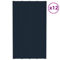 VidaXL Dakpanelen 12 st 80x45 cm gegalvaniseerd staal antracietkleurig