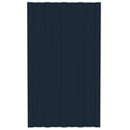 VidaXL Dakpanelen 12 st 80x45 cm gegalvaniseerd staal antracietkleurig