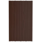 VidaXL Dakpanelen 36 st 80x45 cm gegalvaniseerd staal bruin