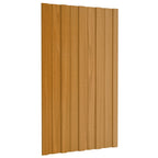VidaXL Dakpanelen 36 st 80x45 cm gegalvaniseerd staal lichthoutkleurig