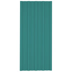 VidaXL Dakpanelen 36 st 100x45 cm gegalvaniseerd staal groen
