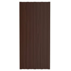Vidaxl dakpanelen 12 st 100x45 cm gegalvaniseerd staal bruin