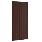 VidaXL Dakpanelen 36 st 100x45 cm gegalvaniseerd staal bruin