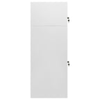 Vidaxl zadelkast 53x53x140 cm staal lichtgrijs