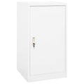 Vidaxl zadelkast 53x53x105 cm staal wit