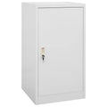 Vidaxl zadelkast 53x53x105 cm staal lichtgrijs